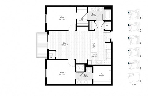 Arcata Apartments Golden Valley MN 2 Bedroom 2 Bath Apartment